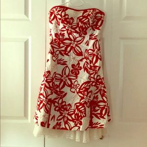 Cute red and white dress